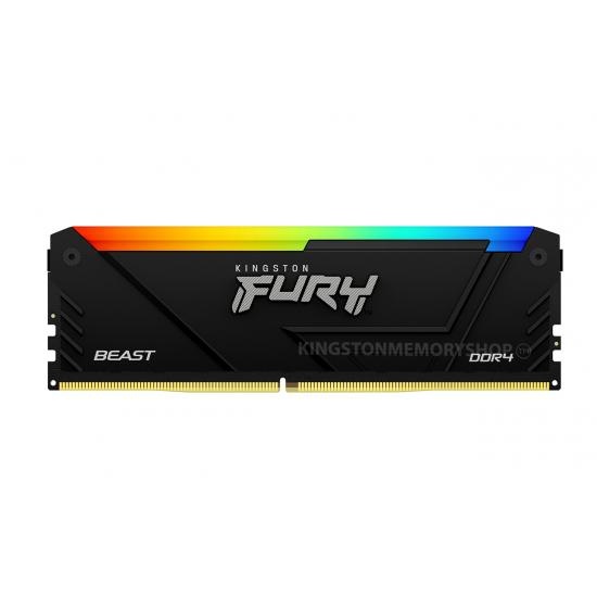 Memorie RAM Kingston Fury Beast RGB, DIMM, DDR4, 32GB, 3600MHz, CL18, 1.35V, RGB Lighting - 1 | YEO