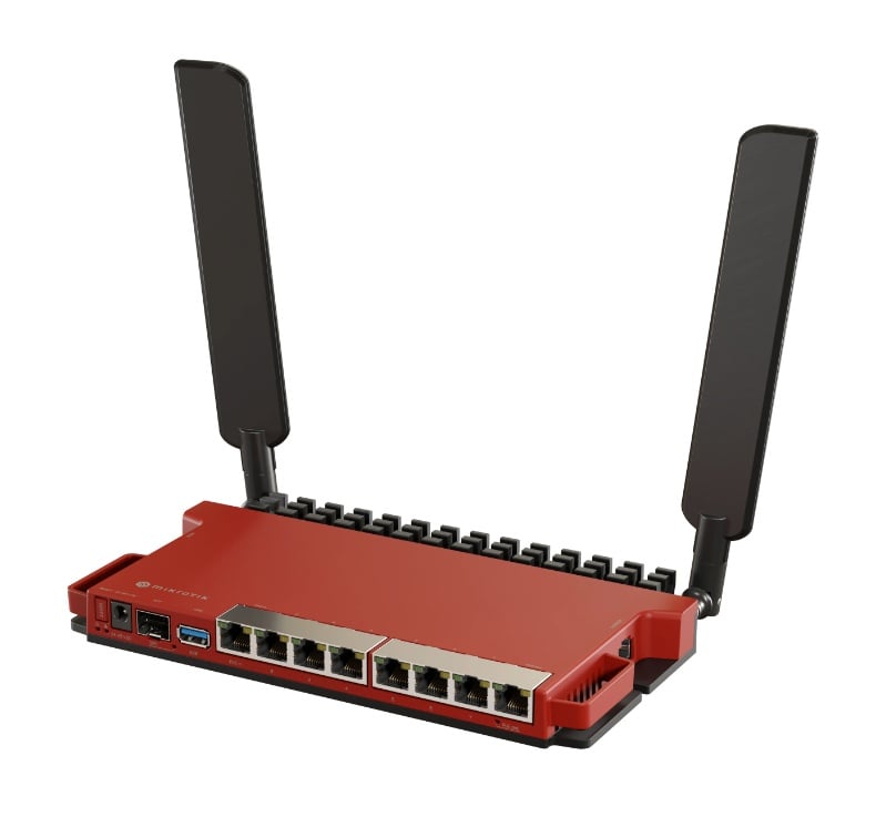 Mikrotik router wireless L009UiGS-2HaxD-IN, Procesor: 800Mhz, Memorie: 512mb RAM, 128Mb NAND, Interfata: 8 x 10/100/1000Mbps, 1 x SFP, Dimesiuni: 220x125x22mm, Licenta RouterOS: L5, 2 x antene externe 4DBI.