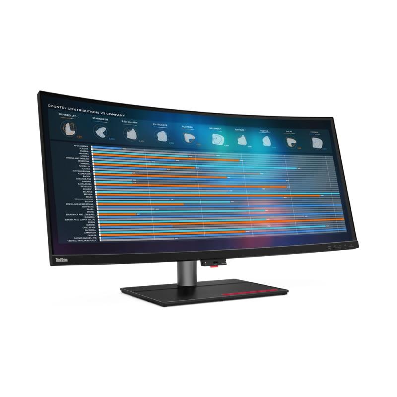 Monitor LEDLenovo ThinkVision P40w-20, 39.7, IPS UHD, 4ms, 75Hz, negru - 2 | YEO