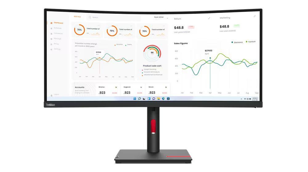 Monitor Lenovo ThinkVision T34w-30, 34