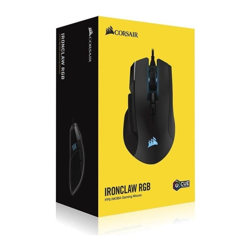 Mouse Gaming Corsair IRONCLAW RGB, Optical cu fir, negru - 3 | YEO