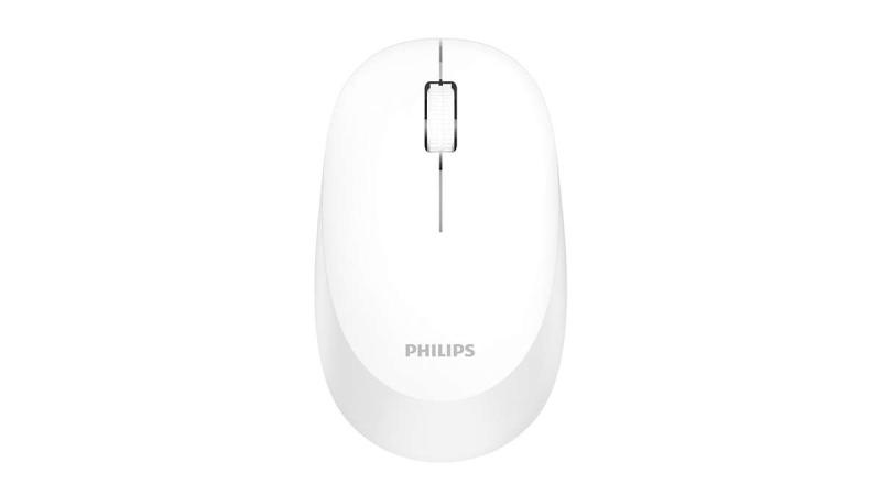 Mouse Philips SPK7307WL, wireless, 2.4GHz, optic, 3 butoane, 1600 DPI, silent, ambidextru, alb - 2 | YEO