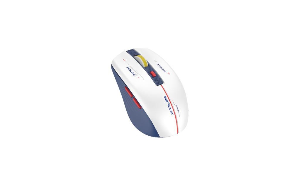 Mouse Serioux Flow 207 Wireless, reincarcabil USB-C, Albastru, senzor: Optic, DPI: 800/1200/ 1600, conexiune: Dongle USB 2,4 GHz, banda de frecventa: 2,4 GHz, click silentios, alimentare: 1 baterie AA, 1,5 V , cerințe OS: Win, Mac, Vista - 3 | YEO