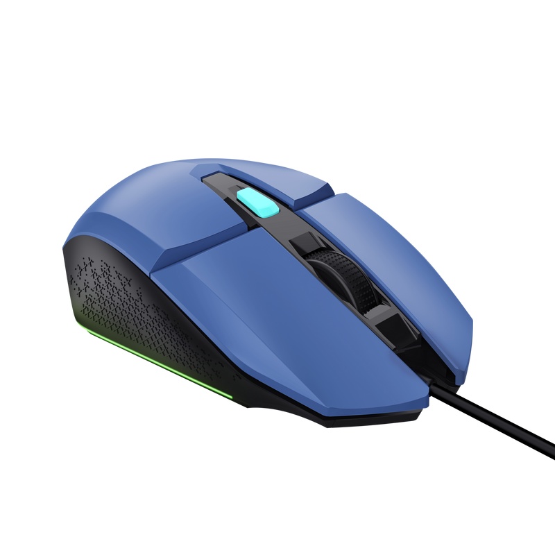 Mouse Trust GXT110W Felox cu fir 400 DPI, albastru - 1 | YEO