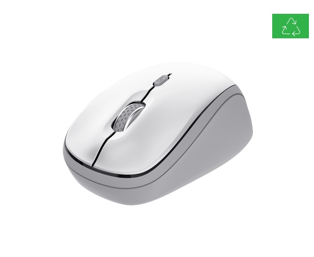 Mouse wireless Trust Yvi, rezolutie maxima 1600 DPI, alb - 1 | YEO