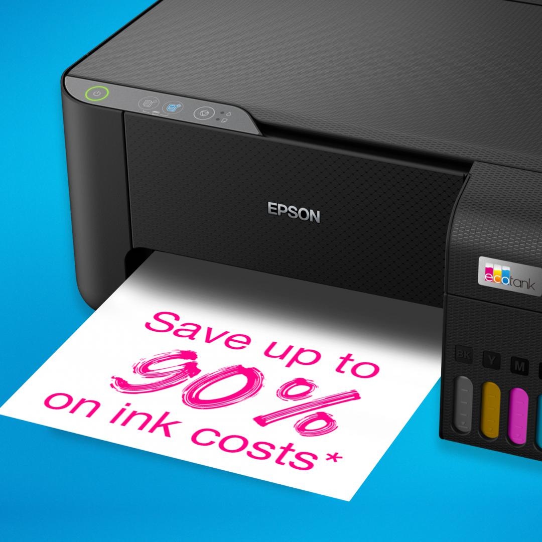 Multifunctional inkjet color Epson EcoTank CISS L3230, dimensiune A4 (Printare,Copiere, Scanare), printare borderless, viteza 33ppm alb- negru, 15 ppm color, rezolutie 5760 x 1440 dpi, alimentare hartie 100 coli,scanner CIS rezolutie 600 x 1200 DPI, - 2 | YEO