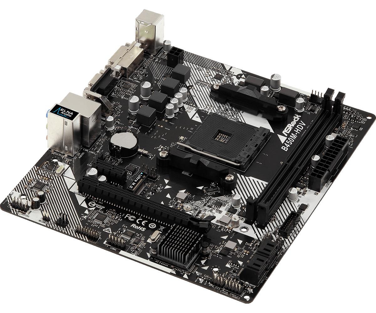 Placa de baza ASRock B450M-HDV R4.0, Socket AM4 - 1 | YEO