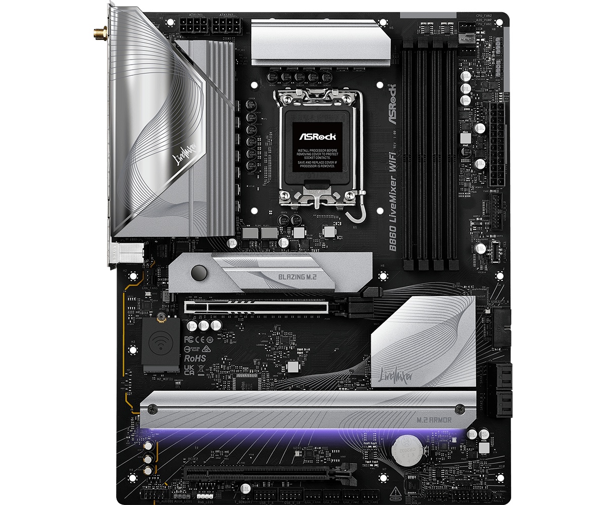 Placa de Baza ASROCK B860 LIVEMIXER WIFI LGA1851 - 1 | YEO