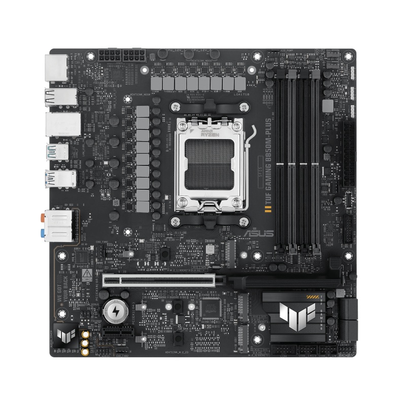 Placa de Baza ASUS TUF GAMIG B850M-PLUS AM5, 4x DDR5, 1x DP 1x HDMI, 1x PCIE 5.0 x16 1x PCIE 4.0 x16 1x PCIE 4.0 x1, 3x M.2, 4x SATA 6GB/s, mATX