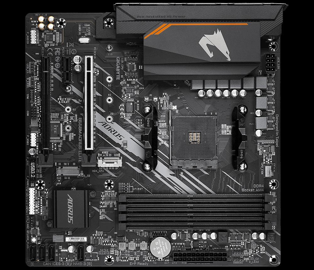 Placa de baza Gigabyte B550M AORUS ELITE, Socket AM4