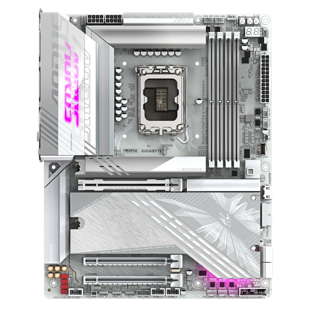 Placa de Baza GIGABYTE Z890 AORUS ELITE X ICE LGA1851 - 1 | YEO