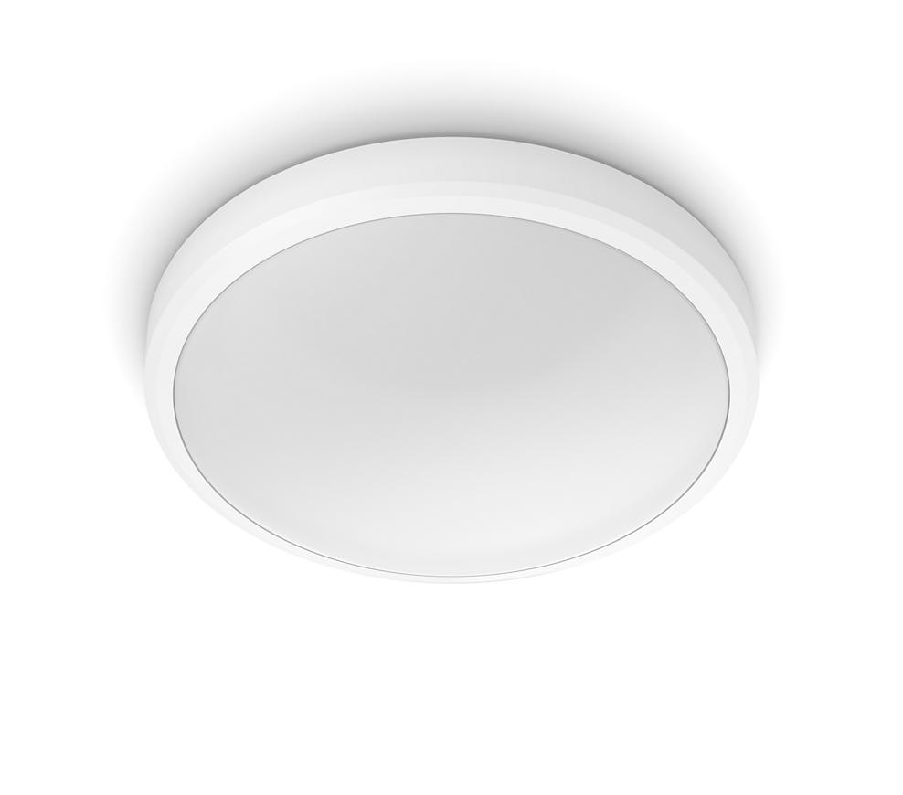 Plafoniera LED Philips Doris CL257, 17W, 1500 lm, lumina calda (2700K), IP44, 31.3cm, Alb