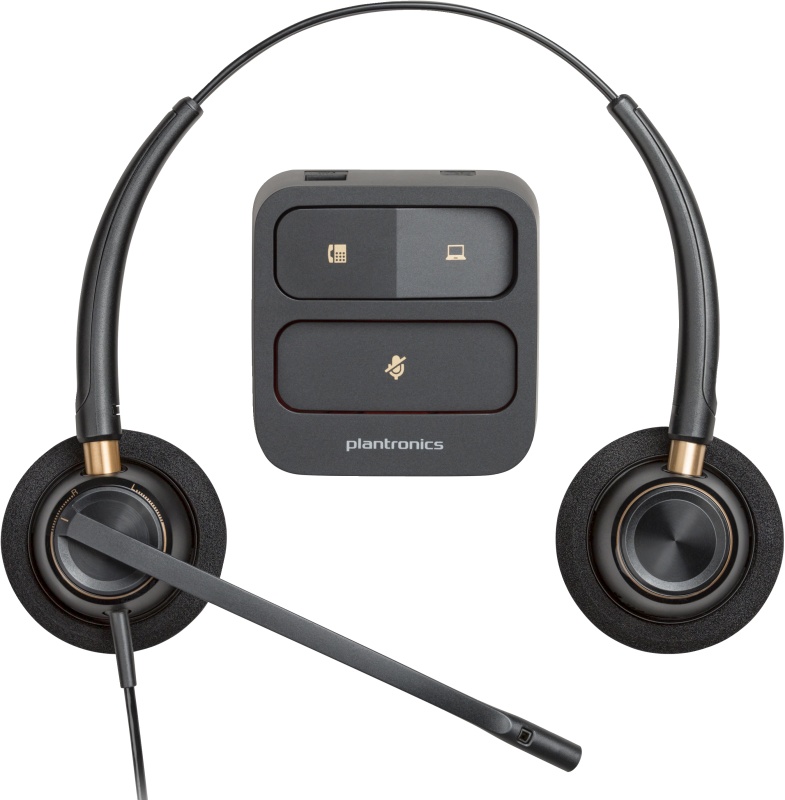 Poly EncorePro 520 Binaural Headset +Quick Disconnect - 1 | YEO