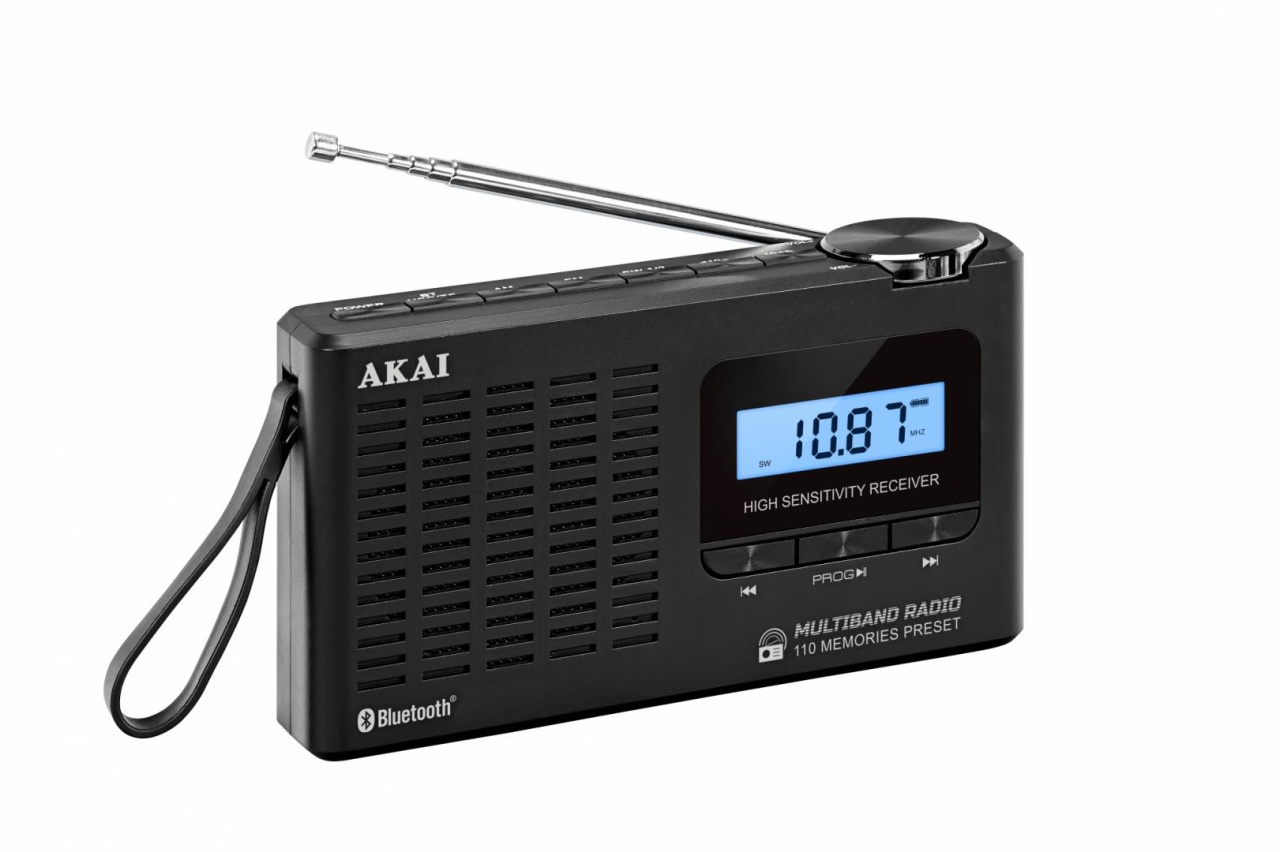 Radio cu ceas Akai APR-600 cu baterii 3x AAA, bluetooth 5.0, 0.8W, negru - 3 | YEO