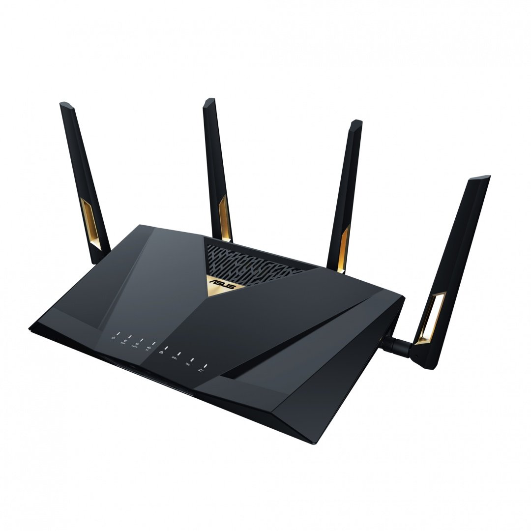 Router Asus Dual-Band RT-BE98U, WIFI-7, Standarde wireless: IEEE 802.11a, IEEE 802.11b, IEEE 802.11g, WiFi 4 (802.11n), WiFi 5 (802.11ac), WiFi 6 (802.11ax), WiFi 7 (802.11be), IPv4, IPv6, Segment Produs: BE7200, Viteza wireless: 1376+5764 Mbps, 4 x