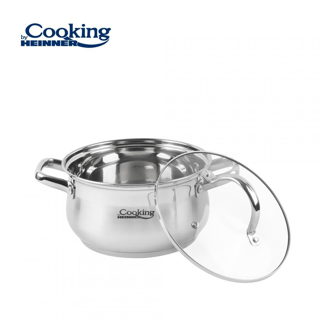 SEMIOALA INOX+CAPAC 18 X 10.5 CM, 2.6 L, AMIRA, COOKING BY HEINNER - 2 | YEO