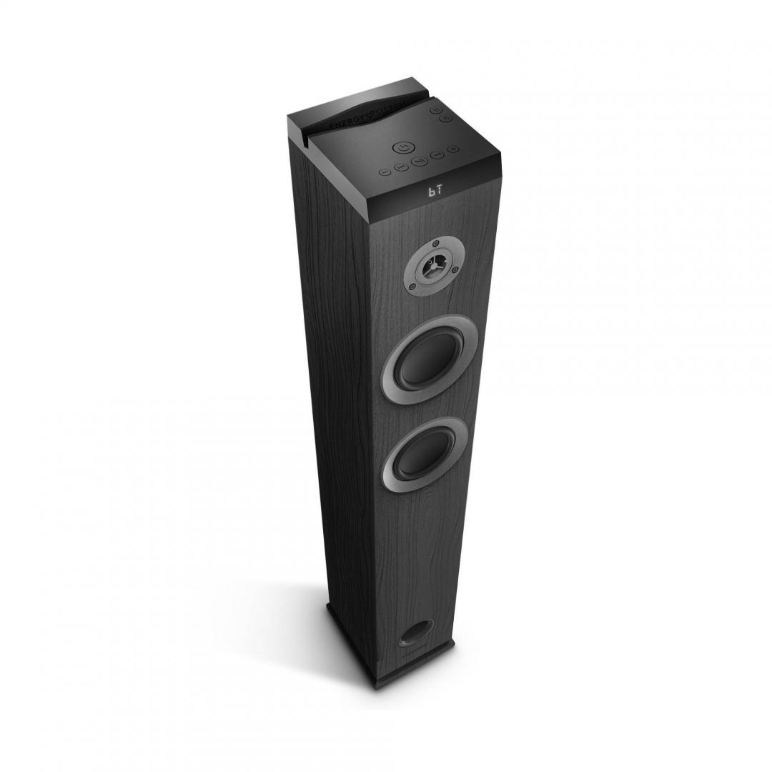 Sistem Audio 2.1 Energy System Tower 5 MAX, bluetooth 5.3, interfata jack 3.5mm, putere: 100W, frecventa raspuns 40 Hz ~ 18 kHz, frecventa FM: 87,5 - 108 MHz, ecran/afisaj: LED, suport card de memorie: microSD si stick-uri USB pana la 128 GB, include - 2 | YEO