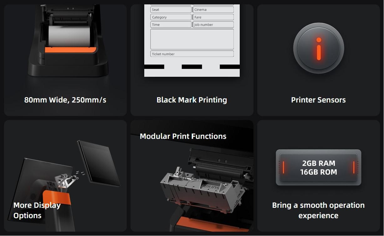 SUNMI DESKTOP POS SYSTEM L1586 D2s PLUS (15.6