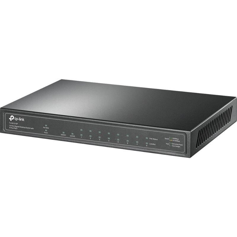 Switch TP-Link TL-SG1210P, 10 port, 10/100/1000Mbps