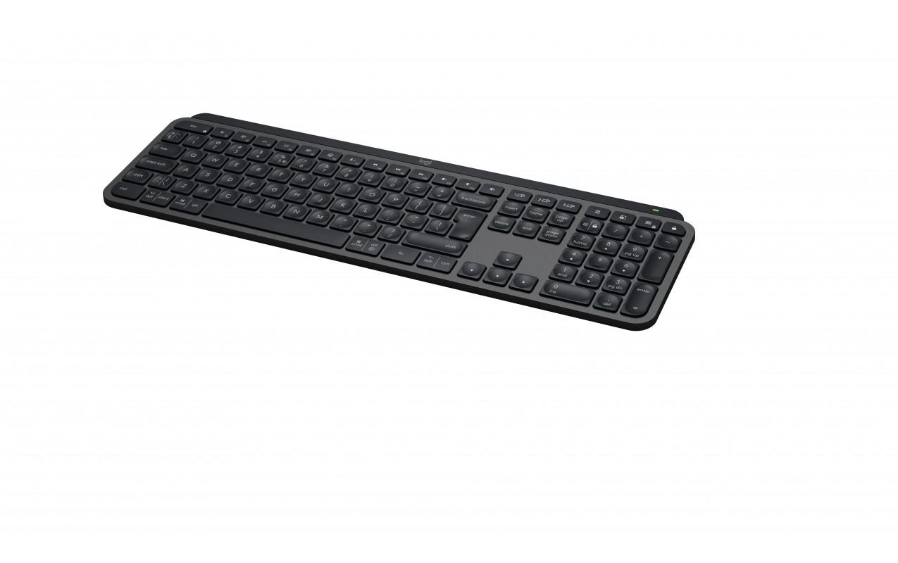 Tastatura Logitech MX Keys S, Iluminare, 2.4GHz&Bluetooth, USB-C, US INTL layout, graphite/negru - 2 | YEO