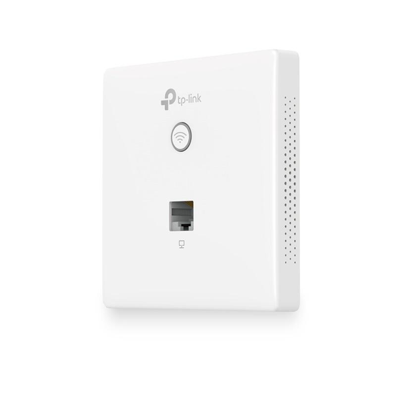 TP-Link Access Point wireless N300 cu montare în doza de peperete ,EAP115-WALL, 10/100Mbps Ethernet (RJ-45) Port*2, antena: Internal2*1.8dBi Omni, LED/Wi-Fi Button、RESET, PoE(IEEE802.3af) ,IEEE802.11n/g/b, 2.4GHz