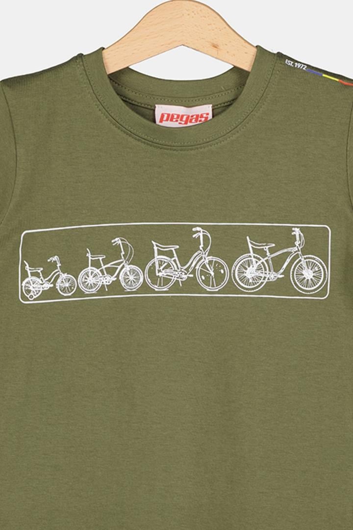 Tricou Multibike Pegas pentru Copii, Culoare Khaki, Mărimea 12 – Confort și Stil pentru Micii Aventurieri - 2 | YEO