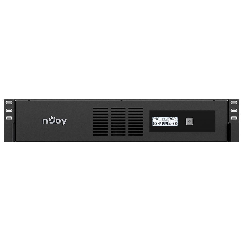 UPS nJoy Code 1000, 1000VA/600W, Frecventa: 50/60 Hz, Conectori: Intrare 1 x IEC-320 C14, Iesire 8 x IEC-320 C13, Port de comunicare: USB, Ecran LCD, AVR. - 1 | YEO