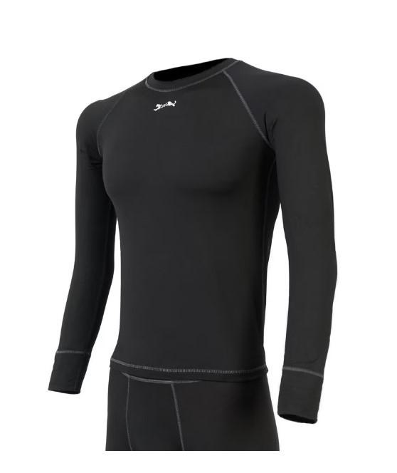 Bluza termica barbati Extreme Bars negru L – first layer microfleece, uscare rapida