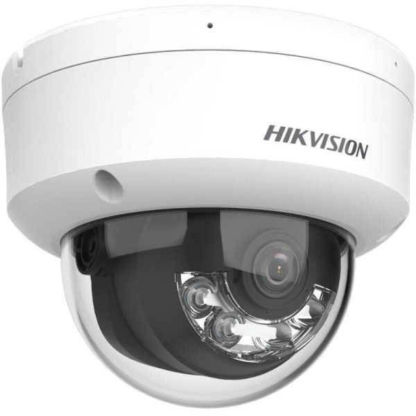 Camera de supraveghere IP Dome 6MP Hikvision DS-2CD2163G2-LIS2U(2.8MM), lentila fixa 2.8mm, iluminare min: Color: 0.005 Lux @ (F1.6, AGC ON),0 Lux cu lumina alba: 30m, IR 30m, microfon dual incorporat, interfata audio: 1/1, alarma: 1/1, slot card de