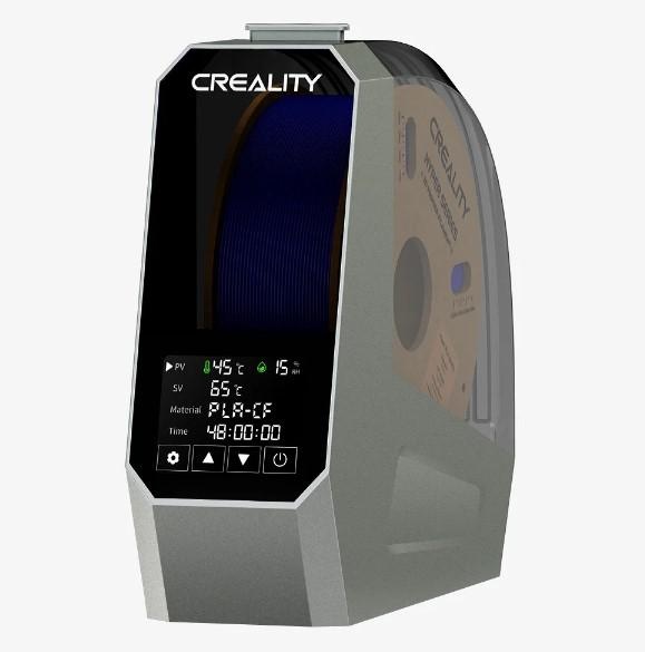 CREALITY 3D SPACE PI FILAMENT DRYER, dimensiuni: 300x200x100mm, 145W, Control temperatura : 45°C-70°C, Durata incalzire: 0-48h, Diametru filament compatibil: 1.75mm/2.85mm.Recomandat pentru: PLA, TPU, PP, ABS, ASA, PETG, PC, PET, PLA-CF, PETG-CF, PA-CF,