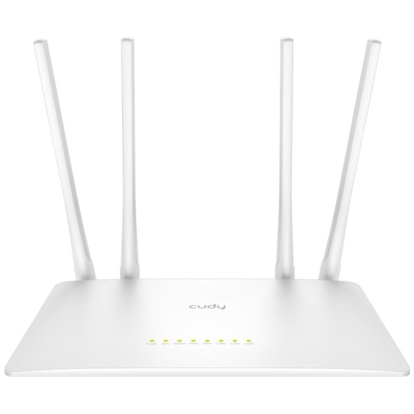 CUDY AC1200 Dual Band Wi-Fi Router, Chipset MediaTek, 802.11ac/a/b/g/n, 867Mbps at 5GHz + 300Mbps at 2.4GHz, 5 × 10/100Mbps Ports, WiFi router/AP/ Repeater/WISP Mode,4 5dBi fixed antennas, WPA3, Guest network, WPS, DDNS, VPN Client,
