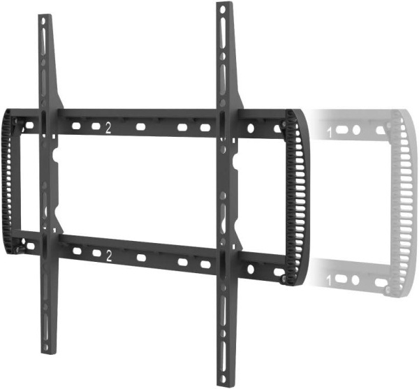 Suport TV de perete Barkan, pentru ecrane de pana la 13" - 90", greutate maxima suportata 60kg, distanta fata de perete 80mm - 200mm, VESA max. 600x400 mm, negru