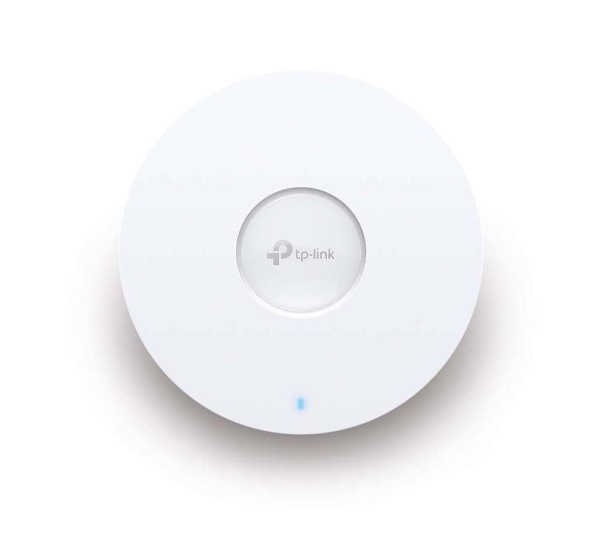 "AX1800 Ceiling Mount Dual-Band Wi-Fi 6 Access Point PORT:1× Gigabit RJ45 Port SPEED:574Mbps at 2.4 GHz + 1201 Mbps at 5 GHz FEATURE: 802.3at POE and 12V DC (Power Adapter is not included), 2×Internal Antennas, MU-MIMO, Seamless Roaming, Band Steering,