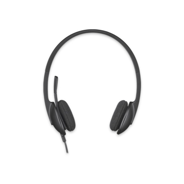 Casti Logitech H340, cu microfon, interfata USB 2.0, frecventa: 20 – 20.000 Hz, lungime cablu: 1.8 metri, negru