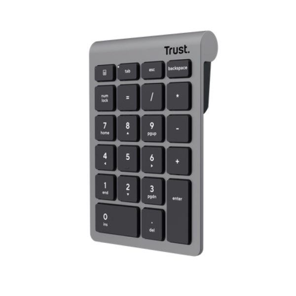 Tastatura Trust numerica wireless Xalax , numar taste 22, gri
