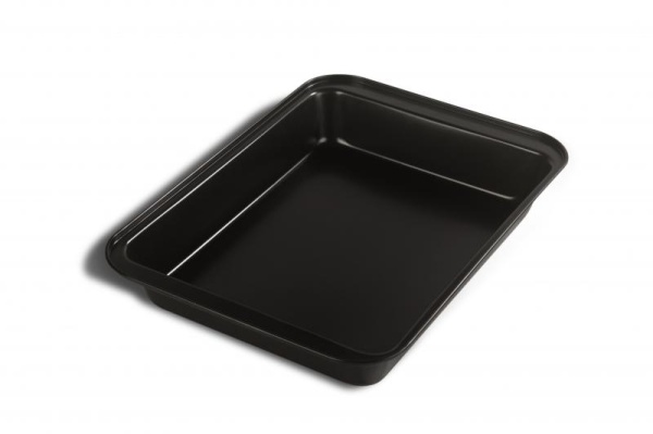 Tava pentru cuptor 37,5 x 25,5 x 5 cm Vanora Home – invelis antiaderent Teflon, neagra