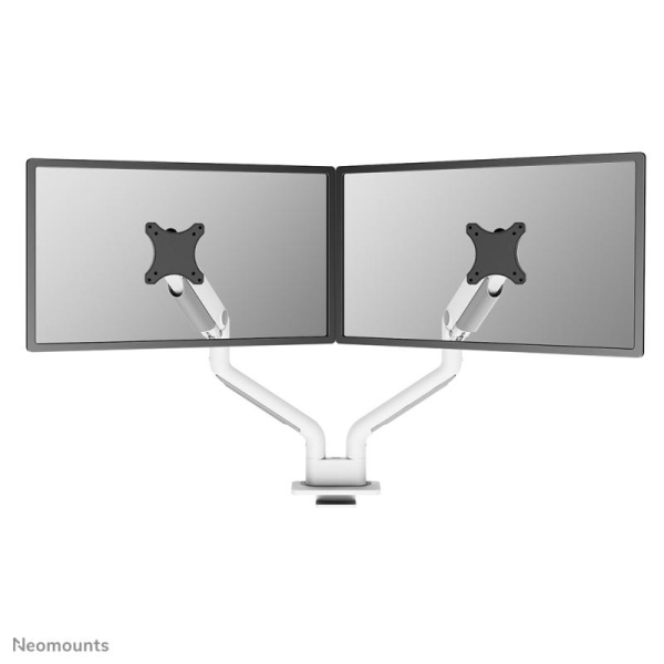 Brat dublu monitor Neomounts DS70S-950WH2; pentru display-uri cu diagonale 17"-35", sistem de prindere VESA 75x75~100x100, greutate maxima suportata 18 - per ecrankg, full motion, tilt 90°, swivel 90°, rotate 180°, distanta fata de perete 119-656mm; gas
