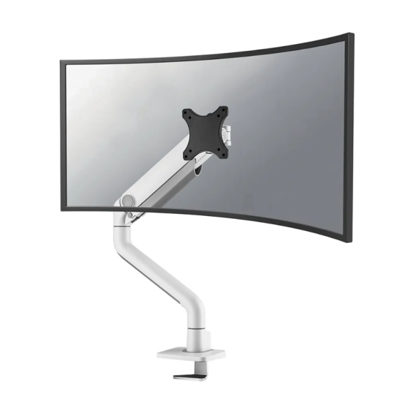 Brat monitor Neomounts DS70S-950WH1; pentru display-uri cu diagonale 17"-49", sistem de prindere VESA 75x75~100x100, greutate maxima suportata 18kg, full motion, tilt 90°, swivel 90°, rotate 180°, distanta fata de perete 119-656mm; gas spring; culoare