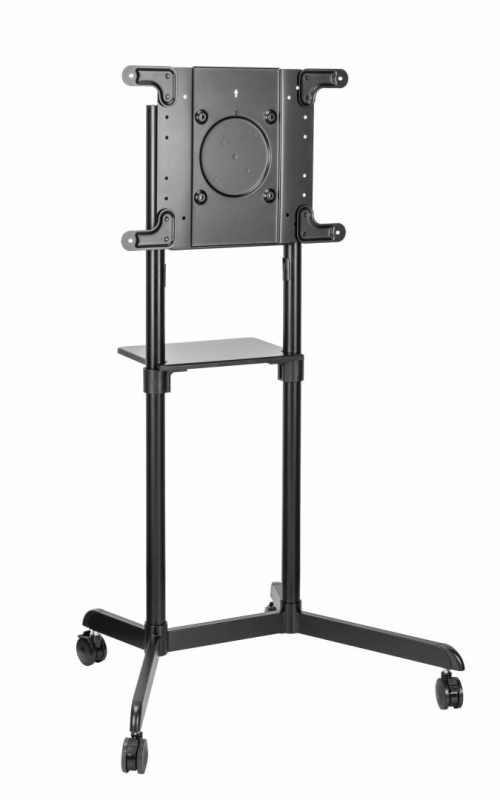 Stand TV mobil Serioux TV11-46TW, dimensiuni: 920x702x1595mm, compatibilitate dimensiune ecran: 37"-70", compatibil VESA: 200x200, 400x200, 300x300, 600x200, 350x350, 400x400, 600x400, greutate maximă suportata TV: 70 kg, interval de înclinare: 0° sau