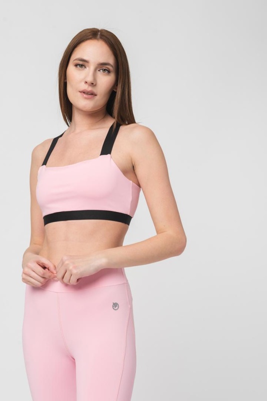 Bustiera sport Pegas Pink PS2122-25-23PNK – marime L, elastic modelator, confort UV