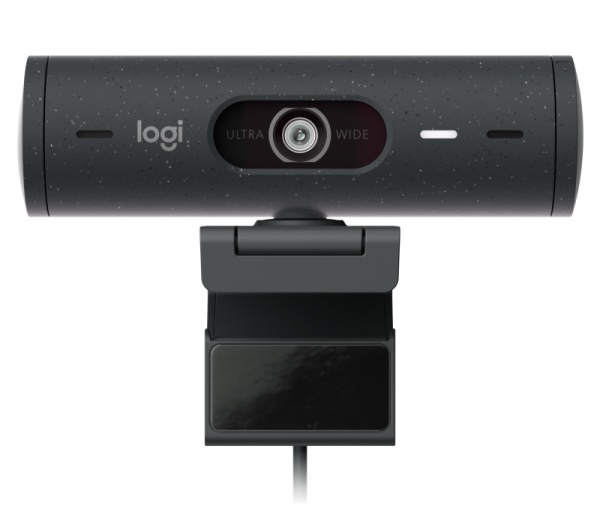 Camera web Logitech Rally BRIO 500 Graphite, rezolutie senzor 4MP, rezolutie foto 1920 x 1080 pixeli, interfata USB-C, microfon, Mod automat HDR, unghi de vizibilitate 90 grade, graphite