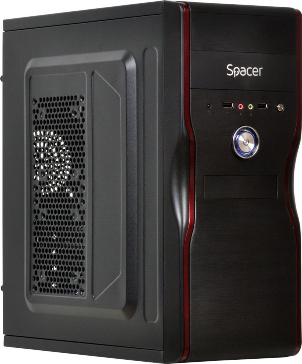Carcasa Spacer New Mercury, ATX, MidTower NEGRU