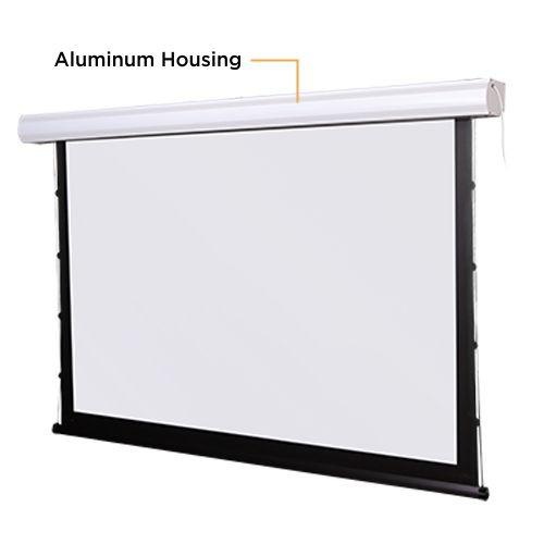 Ecran proiectie electric ESAC100, instalare perete/ tavan, margini de mascare negre pe 4 laturi, material pentru ecran lavabil, intretinere usoara, motor tubular silentios, consum redus de energie, Dimensiune zona de proiectie- 200 x 150 cm, Diagonala-