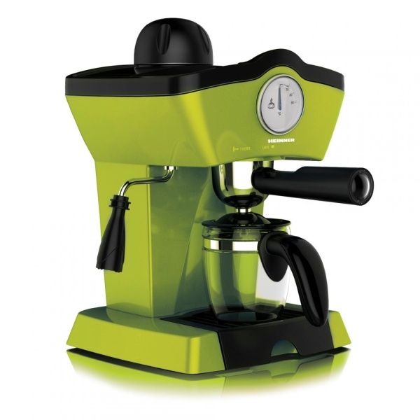 Espressor manual Heinner Charm HEM‑200GR 800 W 3,5 bar verde – espresso si cappuccino rapid