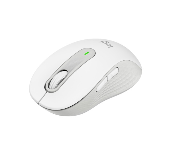Mouse wireless Logitech Signature M650, rezolutie 2000 DPI, dimensiuni 10.71 x 6.18 x 3.78 cm, alb