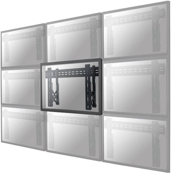 Suport perete Videowall individual pull-out Neomounts by Newstar, 32"-75", VESA 200x200~600x400, max load 50kg, profil 56-215mm, rotate +/-3°, micro-adjustment, lockable (lock not included), unul per monitor
