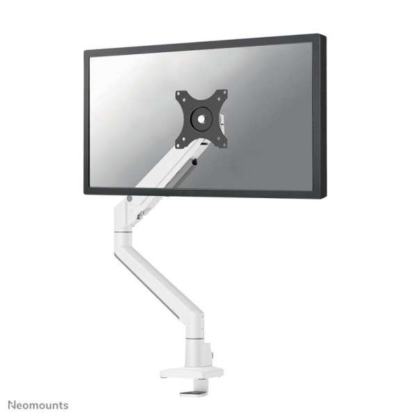 Brat monitor Neomounts DS70-250WH1; pentru display-uri cu diagonale 17"-35", sistem de prindere VESA 75x75~100x100, greutate maxima suportata 9kg, full motion, tilt +45°, swivel 90°, rotate 180°; gas spring; culoare argintiu. Garantie 5 ani