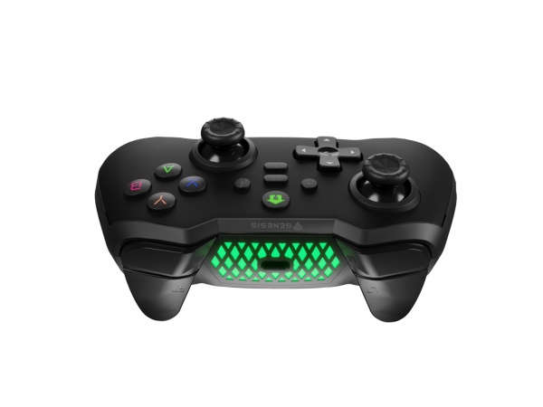 Controller wireless Genesis Mangan 400, tip Analog/Digital, interfata USB, bluetooth, numar butoane 19, lungime cablu 200 cm, acumulator 000 mAh, compatibilitate Android, iOS, MAC, Windows 10,11,7,8, negru