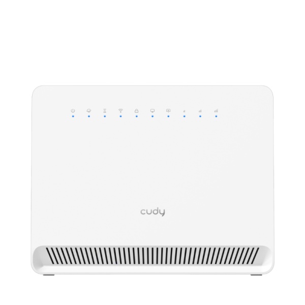 CUDY AC1200 Wi-Fi 4G LTE Cat.4 Router, AC1200 Wi-Fi, build-in 4G LTE modem, 4 10/100M RJ45 Ports, Nano SIM Slot, 300Mbps at 2.4GHz + 867Mbps at 5GHz, Internal antennas, PPTP/L2TP/OpenVPN/WireGuard VPN, DNS over Cloudflare/Google/Quad9, DDNS, SMS, Band