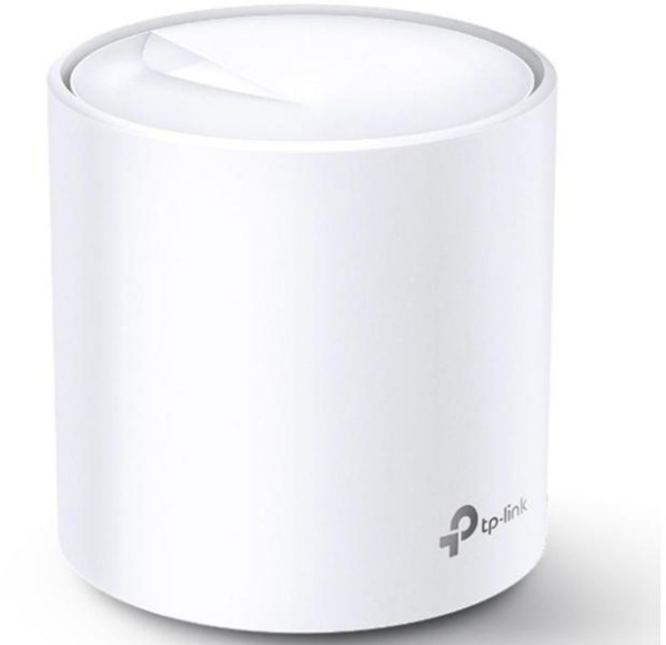 TP-Link AX3000 whole home mesh Wi-Fi 6 System, Deco X60(1-pack); Standarde Wireless: IEEE 802.11 ax/ac/n/a 5 GHz, IEEE 802.11 ax/n/g/b 2.4 GHz, 2 LAN/WAN Gigabit Ethernet Ports, Qualcomm 1 GHz Quad-core CPU, 4 internal antennas per Deco unit, 2402 Mbps